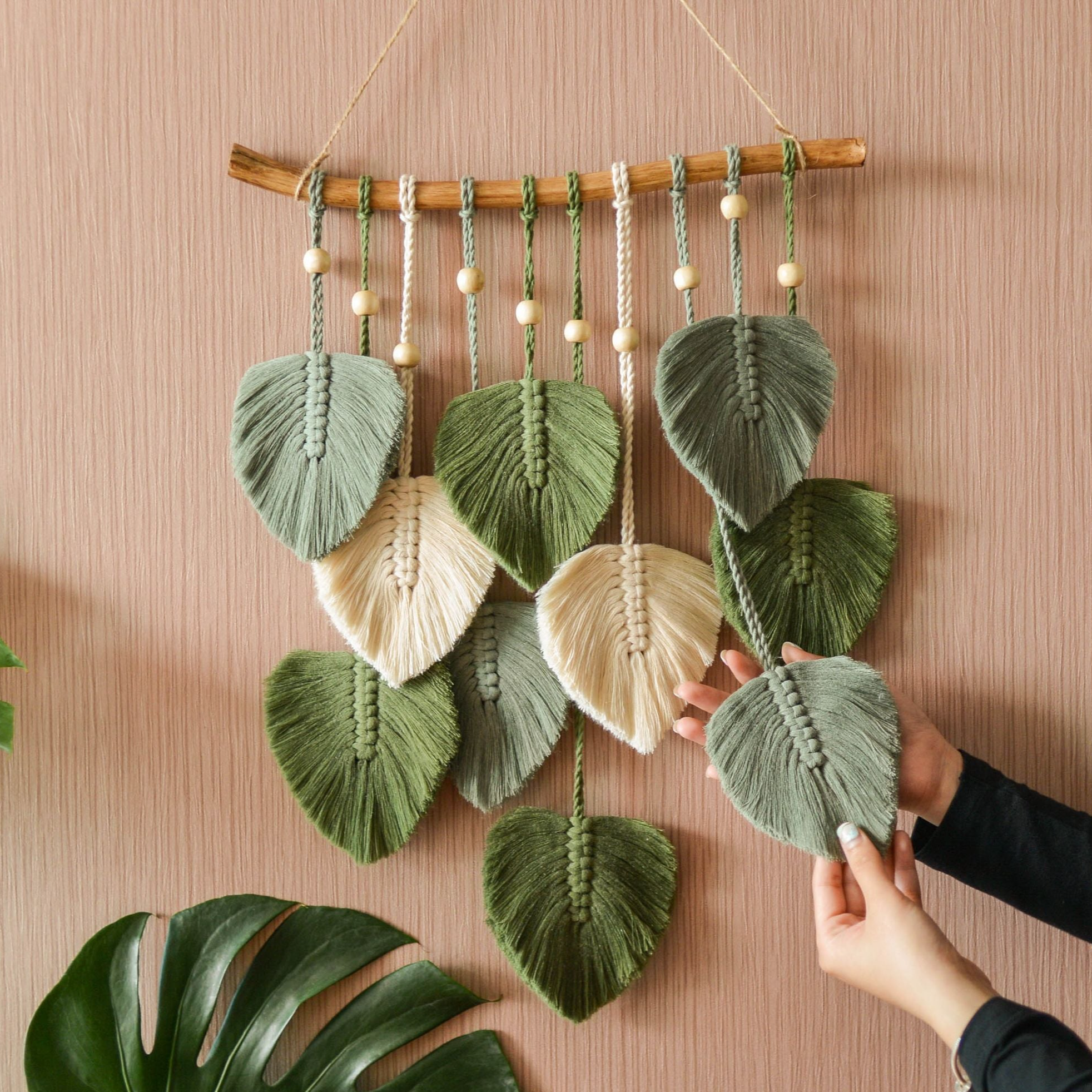 Leaves Wall Hanging for Boho Wall Display