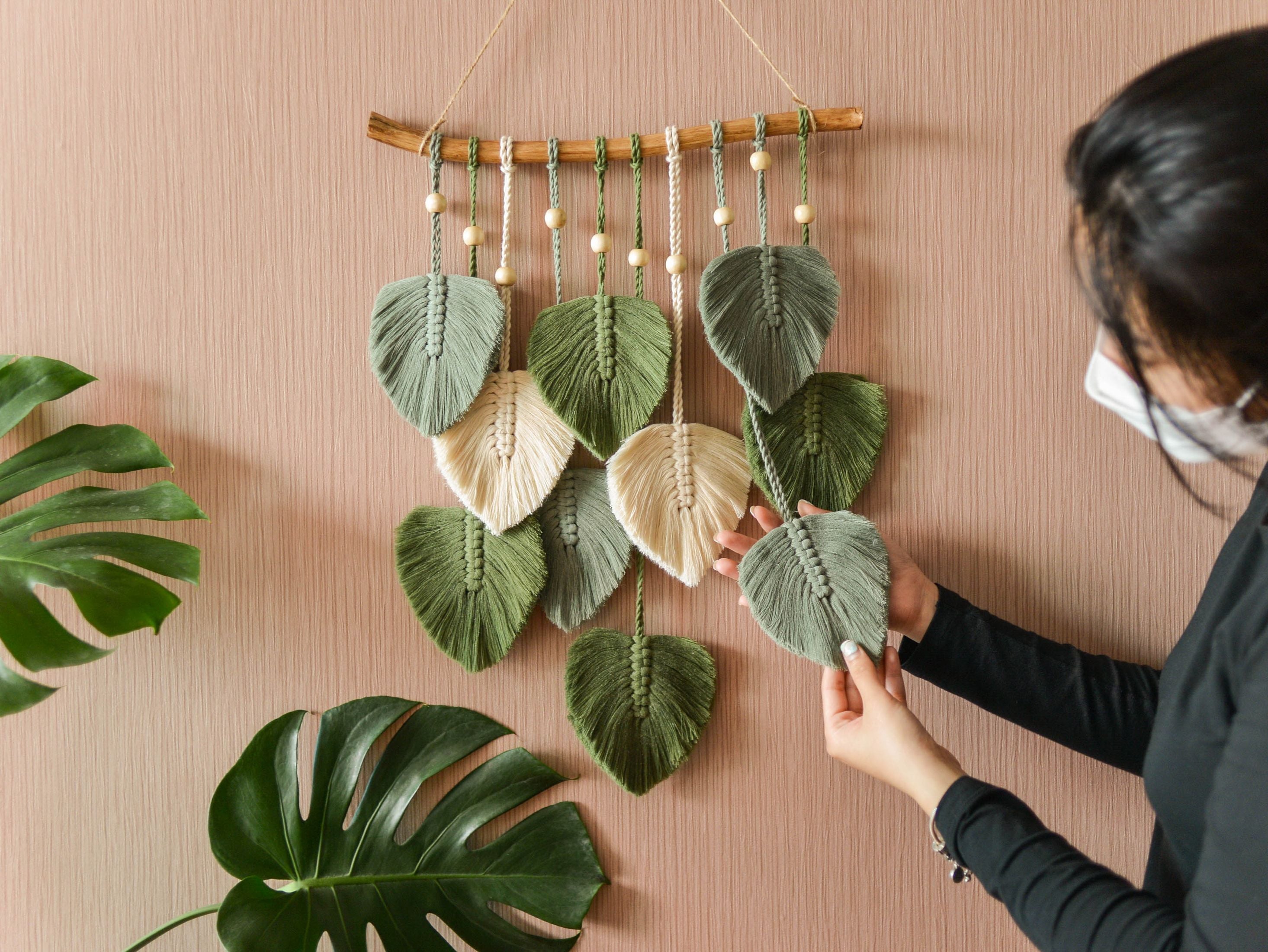 Leaves Wall Hanging for Boho Wall Display