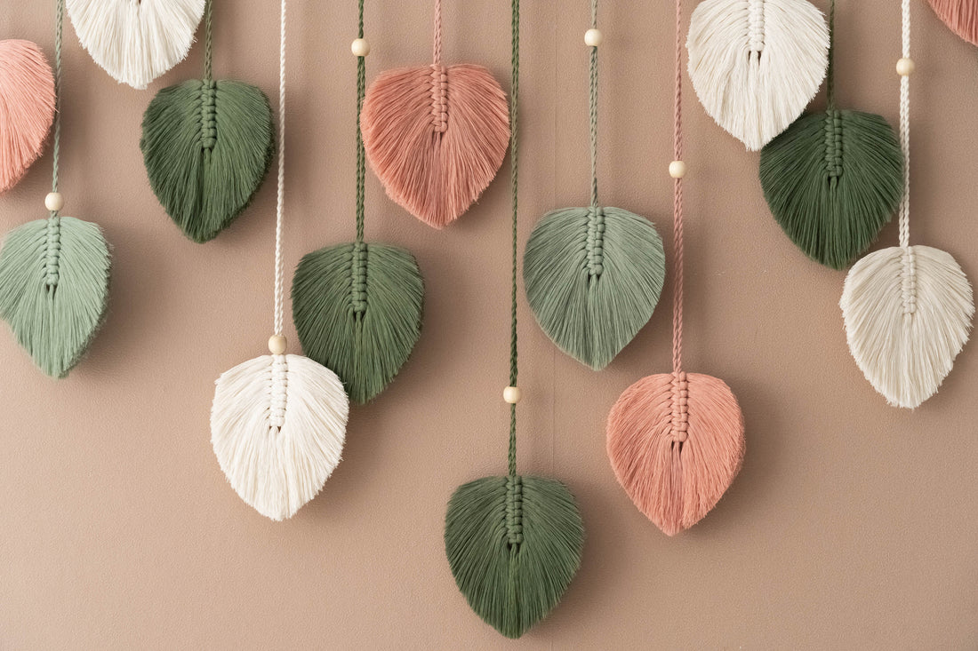 Macrame Leaves Garland For Boho Wall Decor And Nature Inspired Spaces