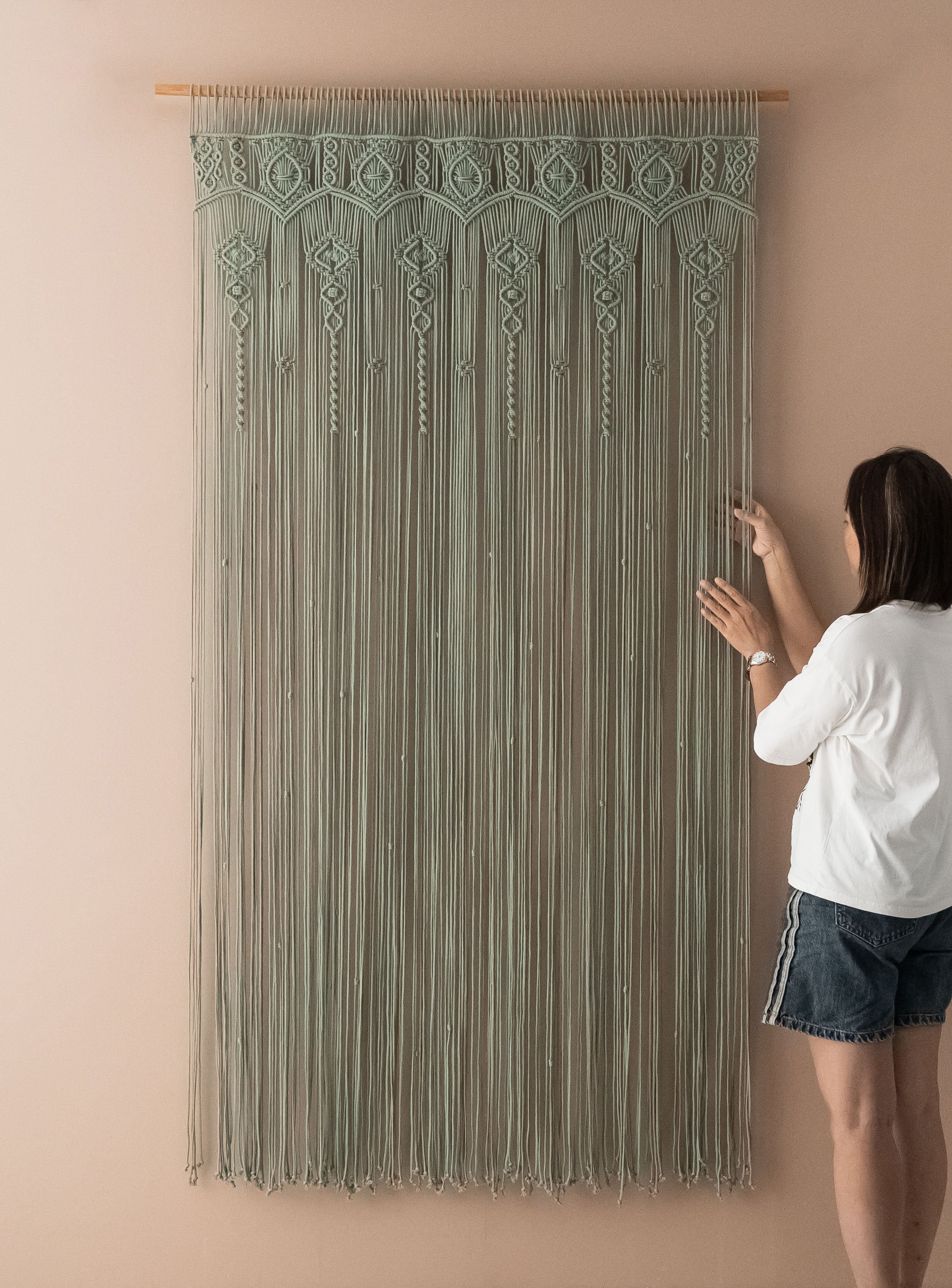 Macrame Curtain For A Cozy Boho Wall Decor Accent