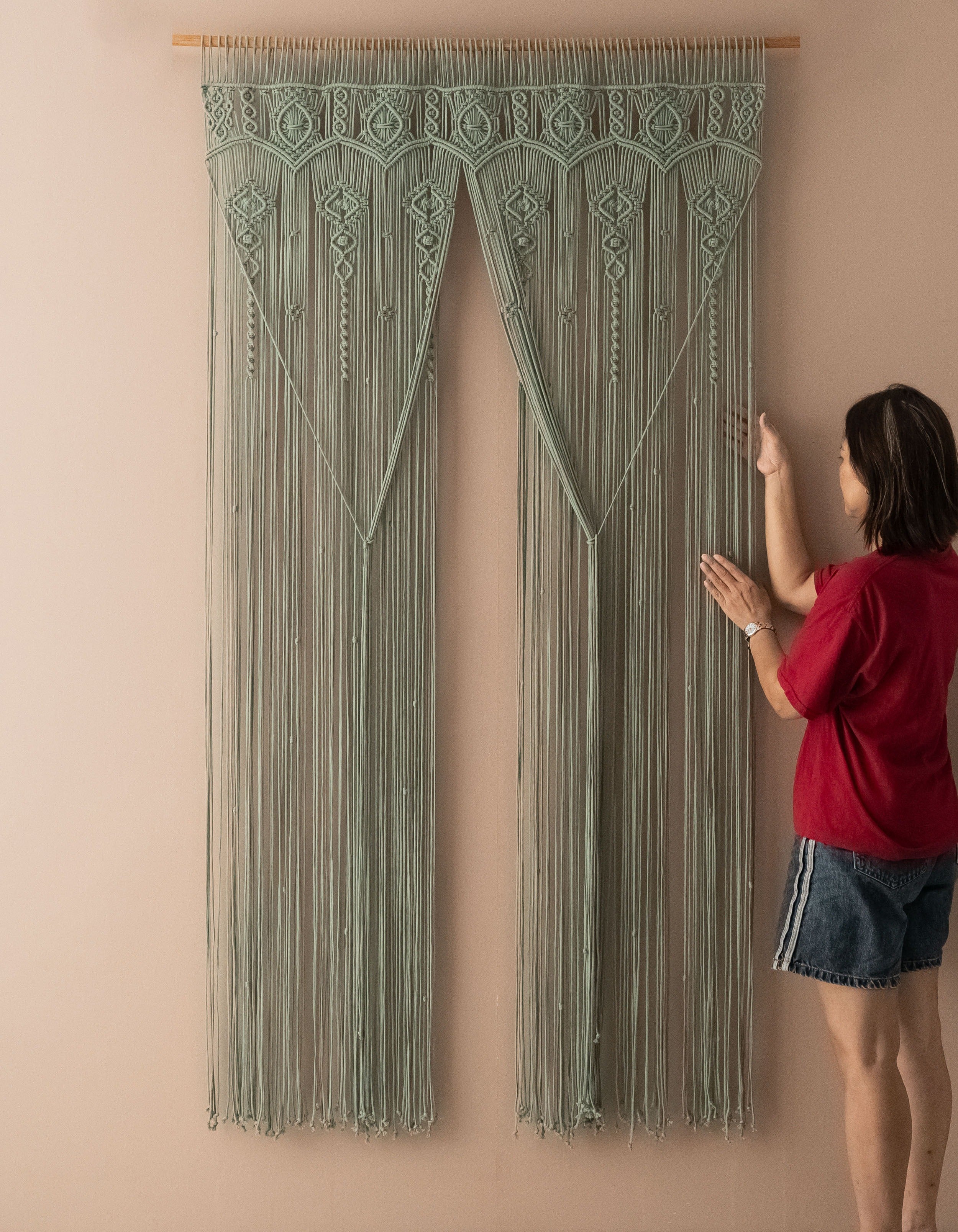 Macrame Curtain For A Cozy Boho Wall Decor Accent