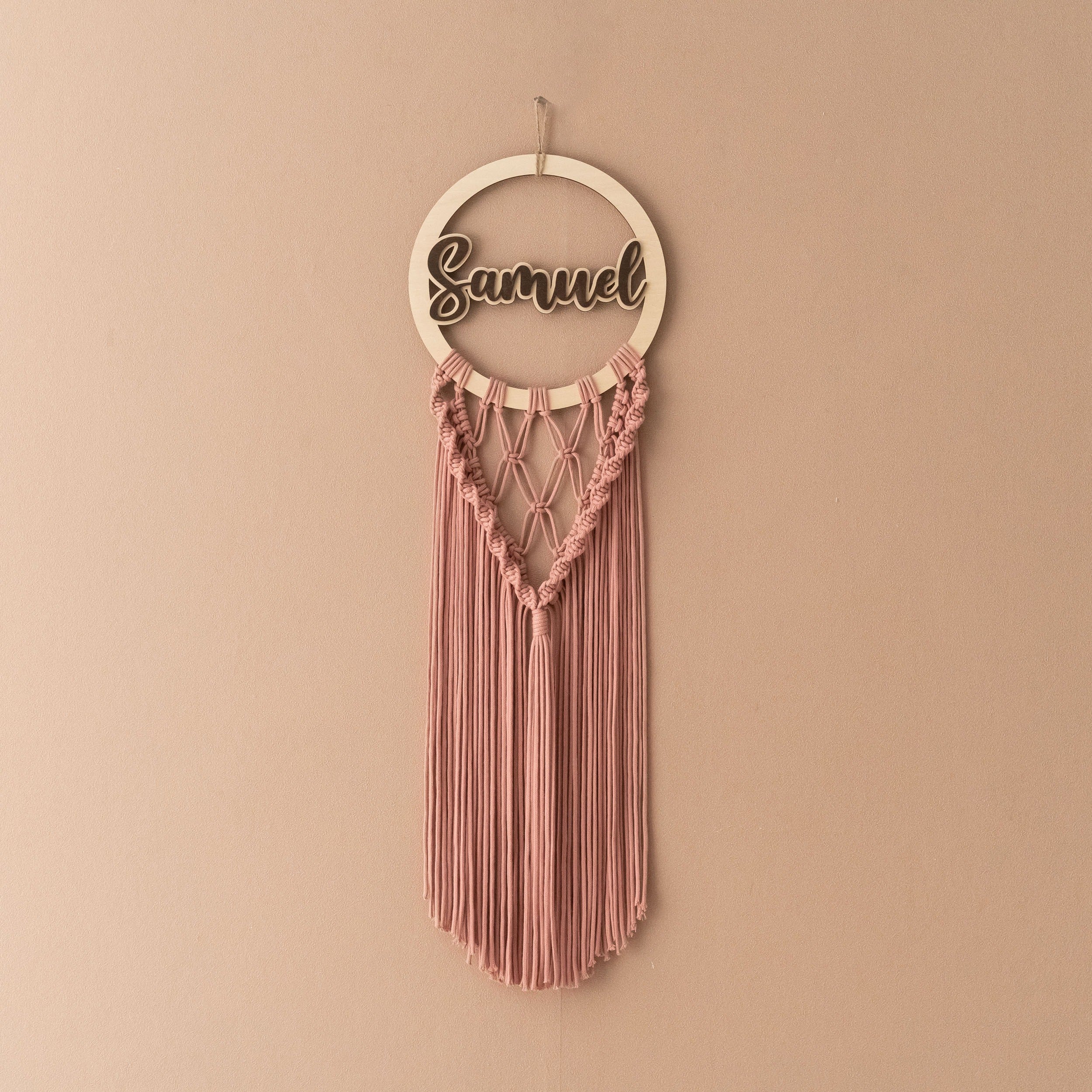 Personalized Name Sign Macrame Wall Hanging For Boho Wall Decor