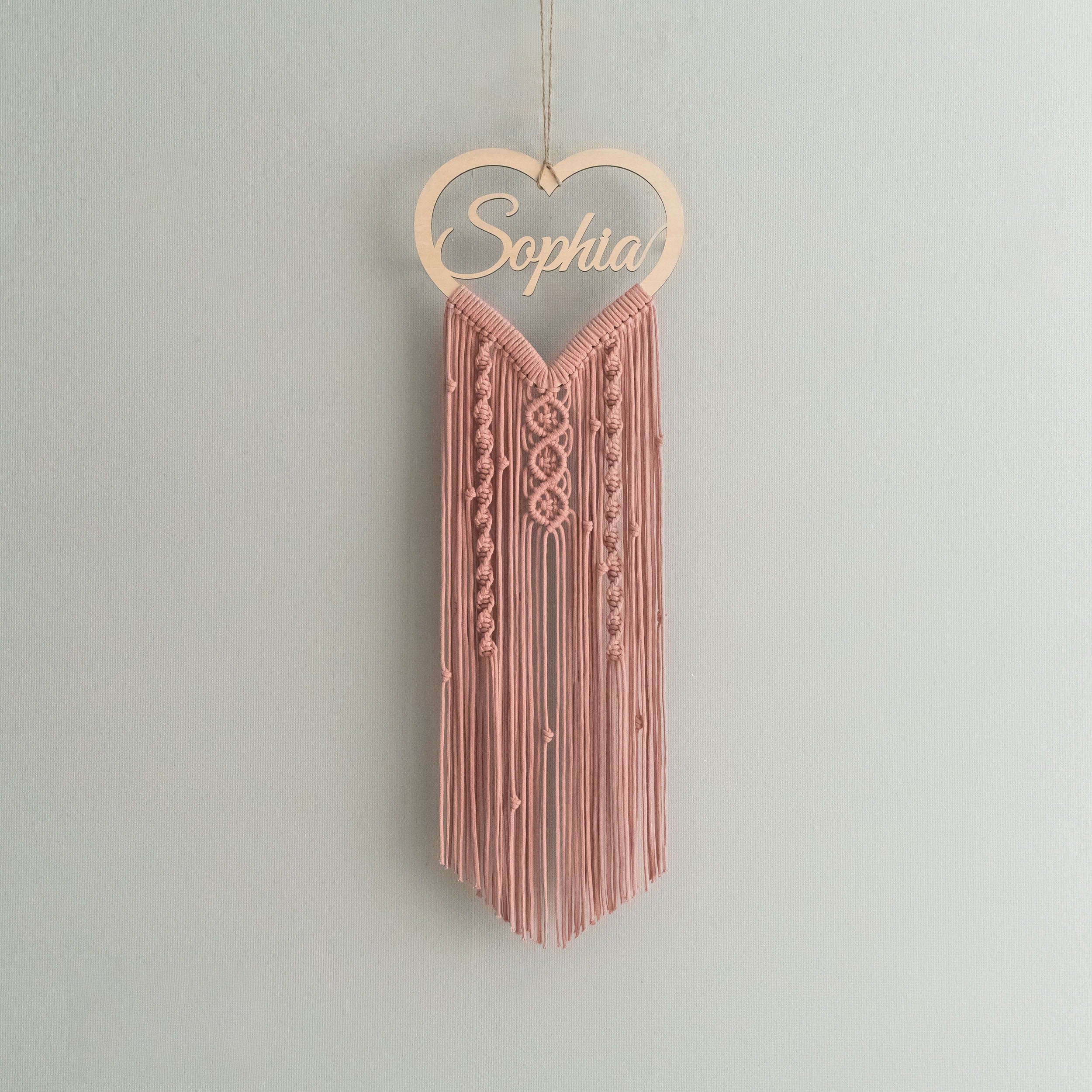 Personalized Name Sign Macrame Wall Hanging for Unique Home Decor