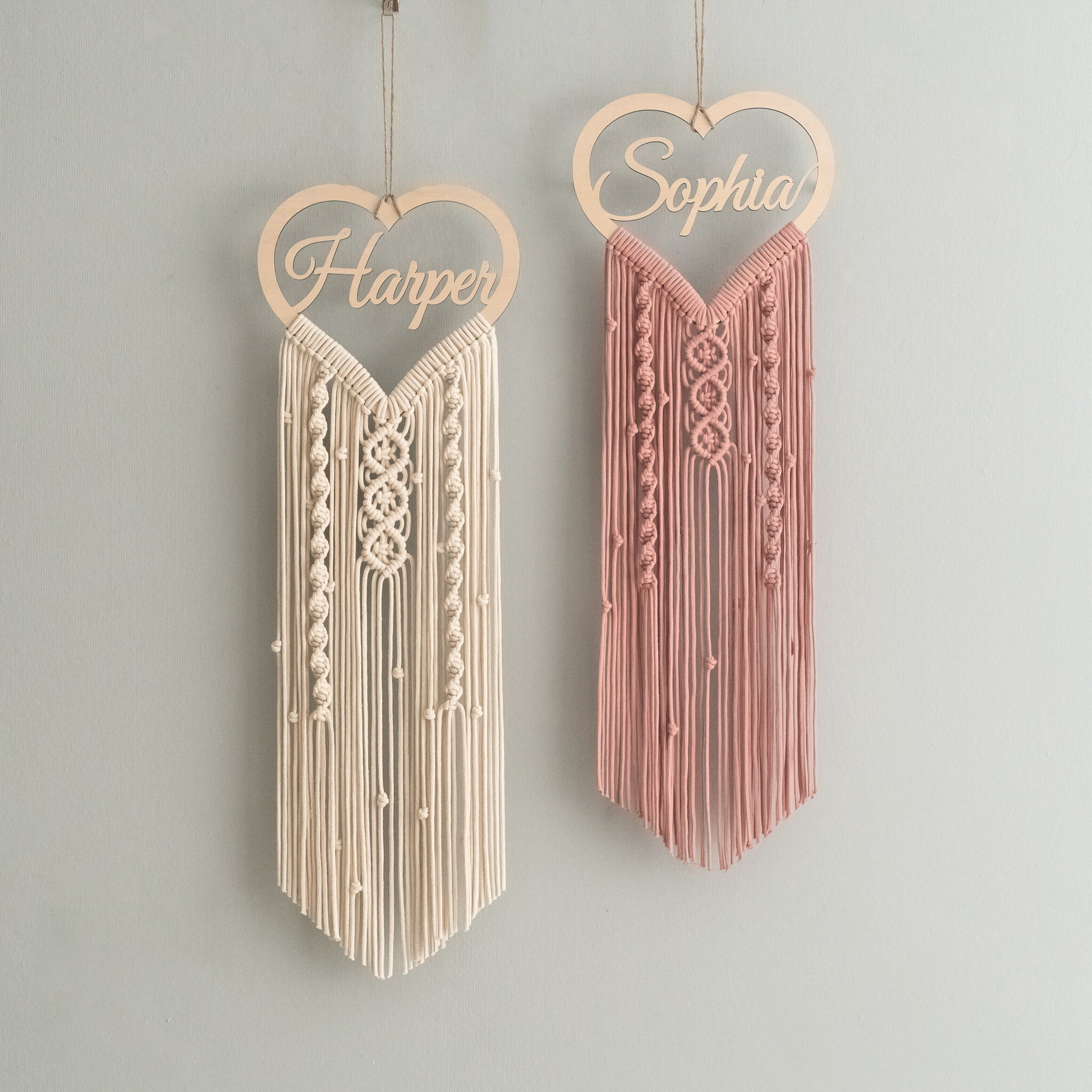 Personalized Name Sign Macrame Wall Hanging for Unique Home Decor