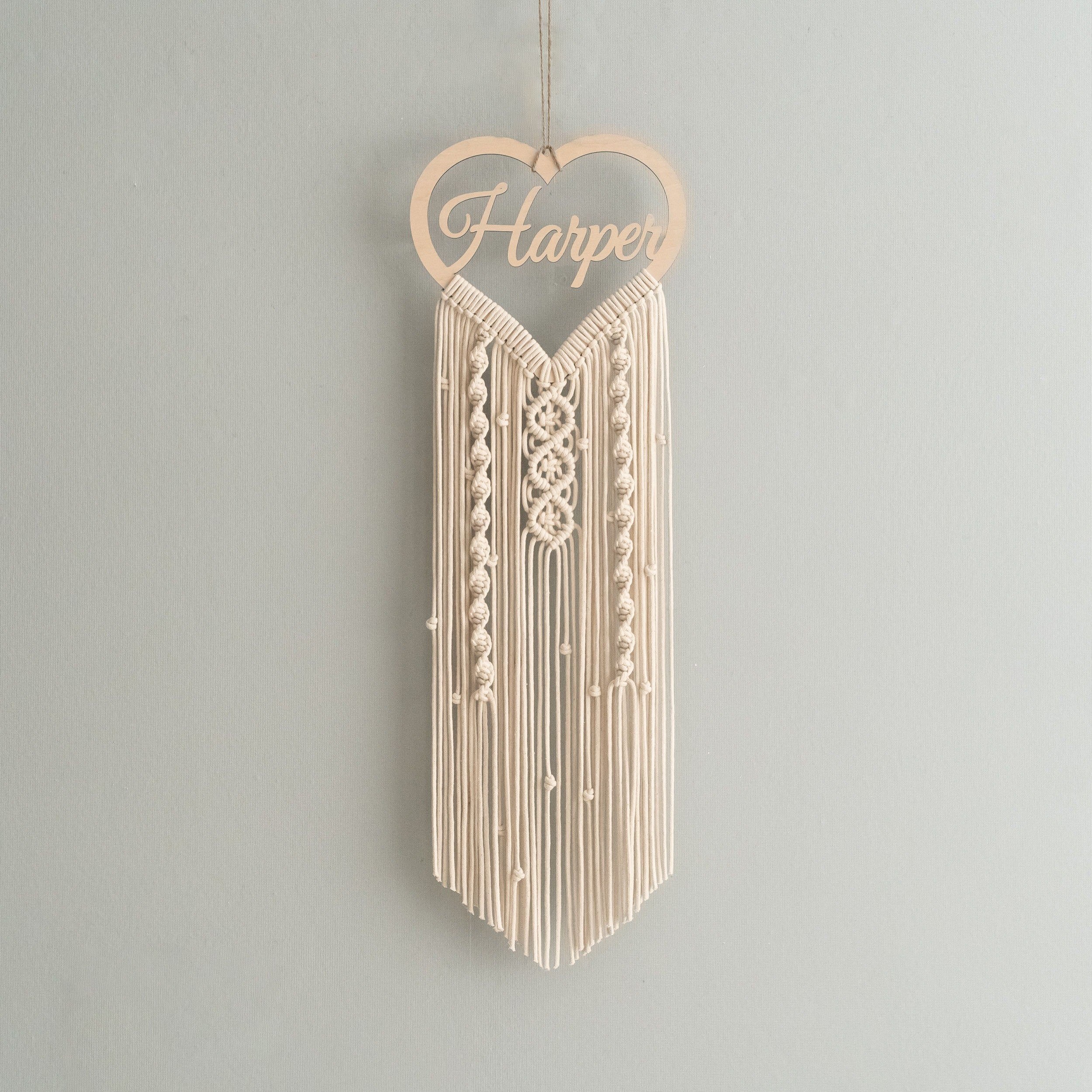 Personalized Name Sign Macrame Wall Hanging for Unique Home Decor