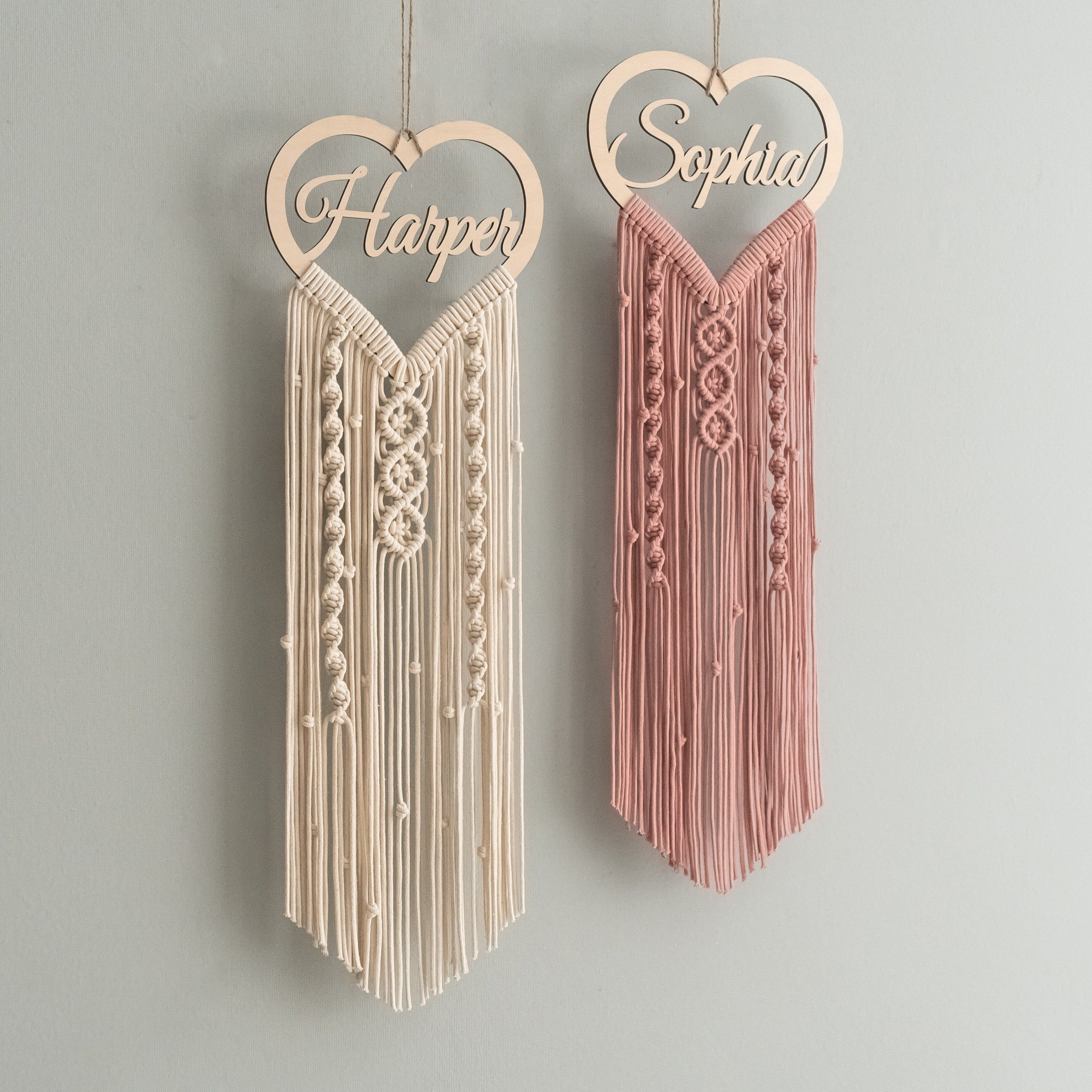 Personalized Name Sign Macrame Wall Hanging for Unique Home Decor