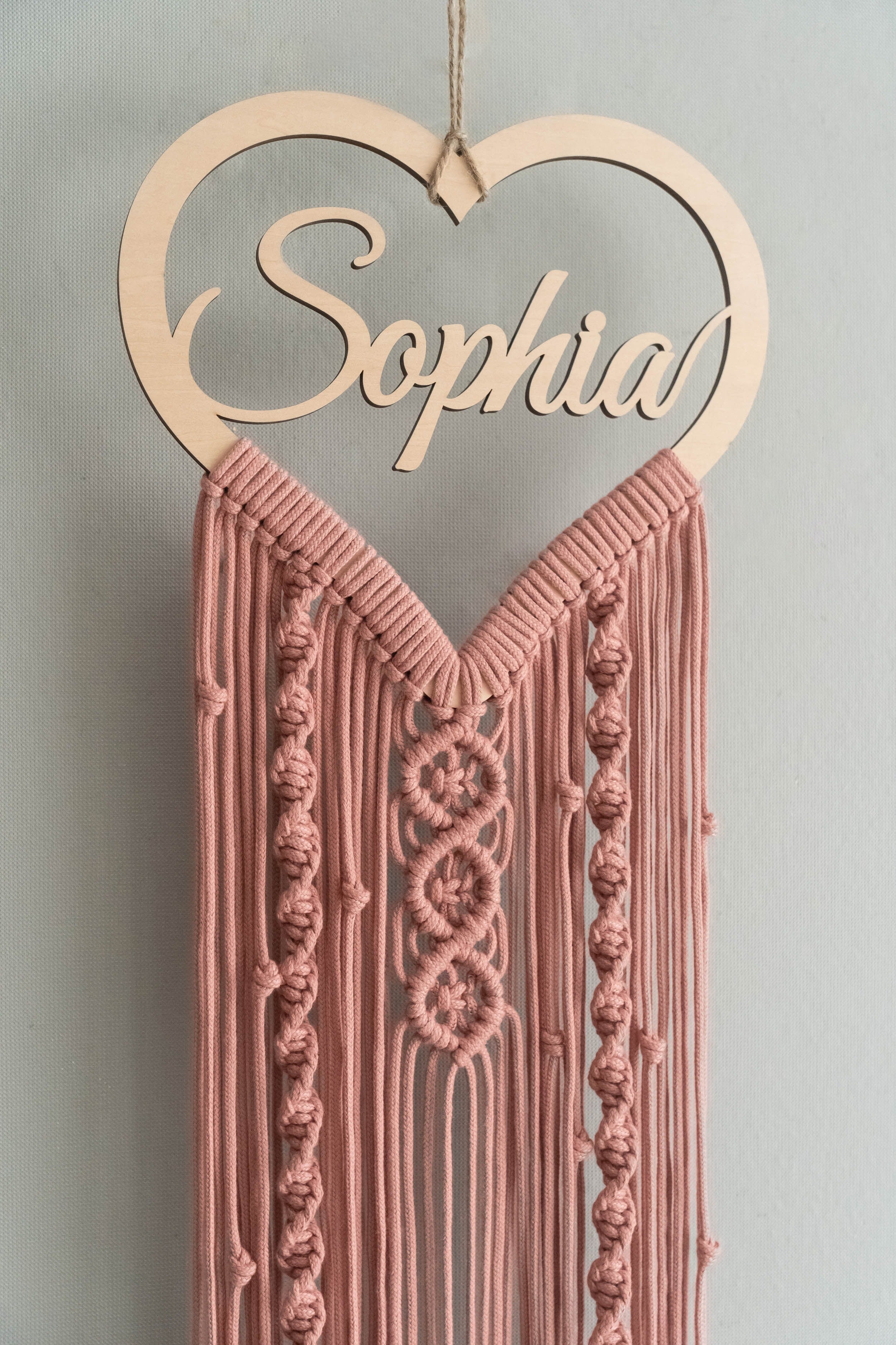 Personalized Name Sign Macrame Wall Hanging for Unique Home Decor