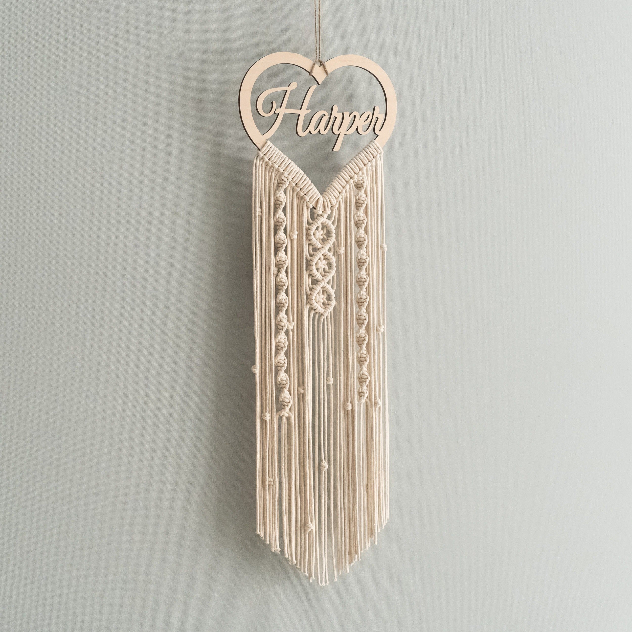 Personalized Name Sign Macrame Wall Hanging for Unique Home Decor