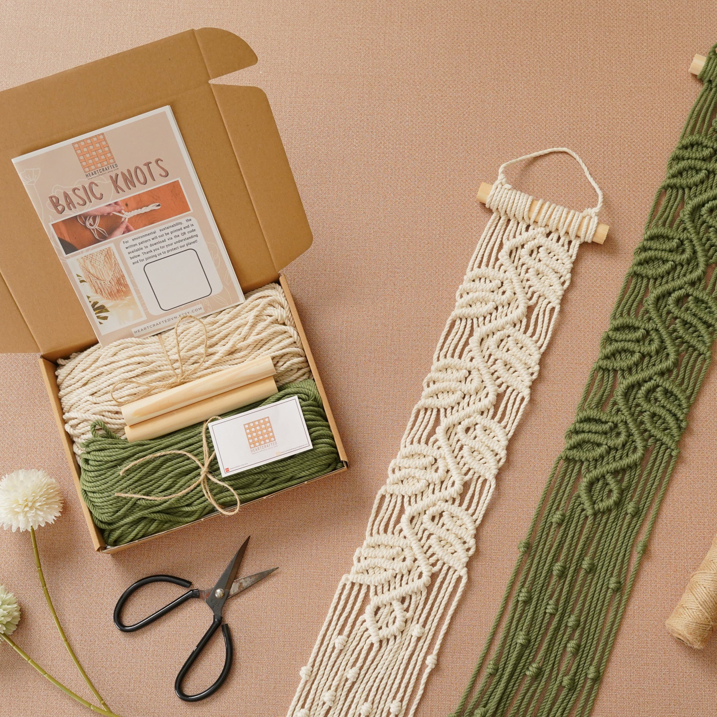 Macrame Wall Hanging DIY KIT For Boho Home Decor Lovers