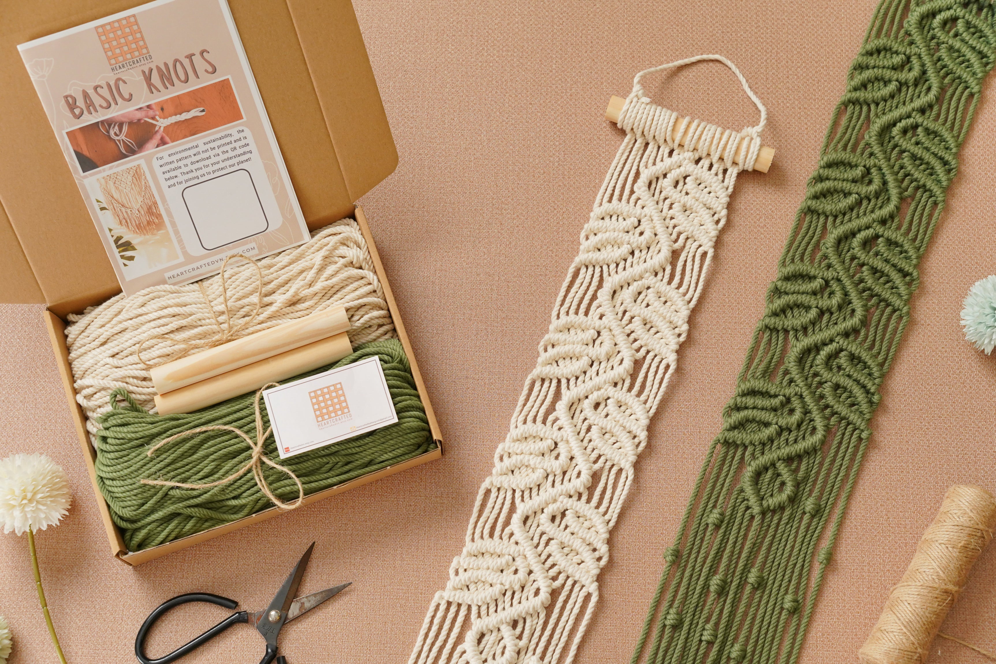 Macrame Wall Hanging DIY KIT For Boho Home Decor Lovers