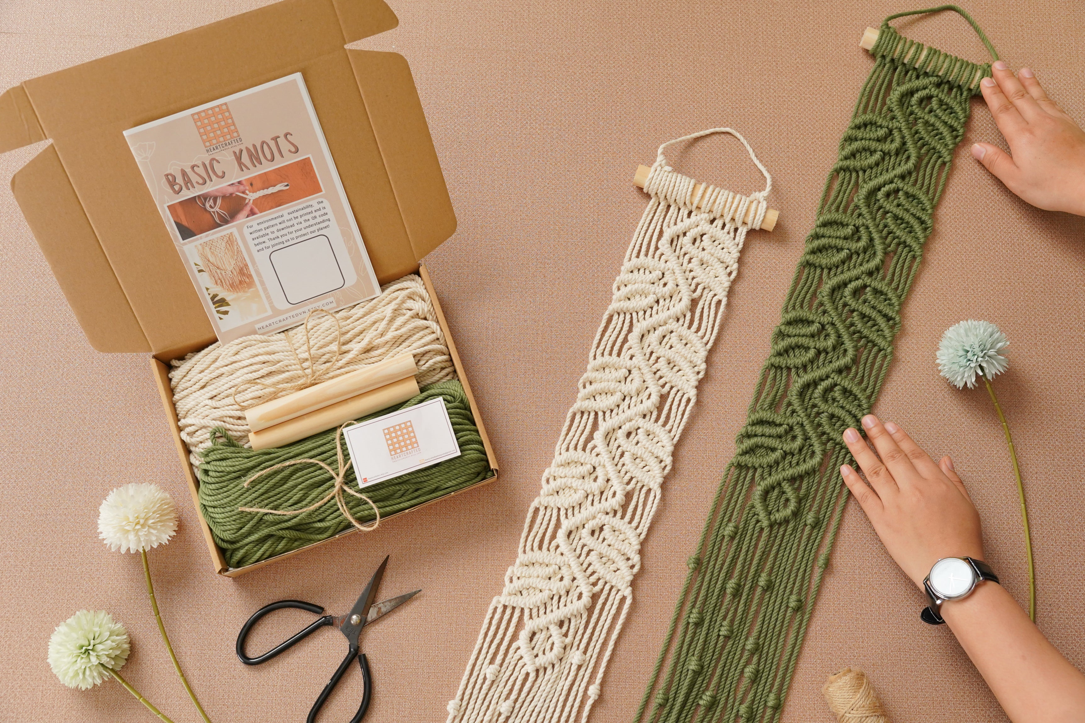 Macrame Wall Hanging DIY KIT For Boho Home Decor Lovers