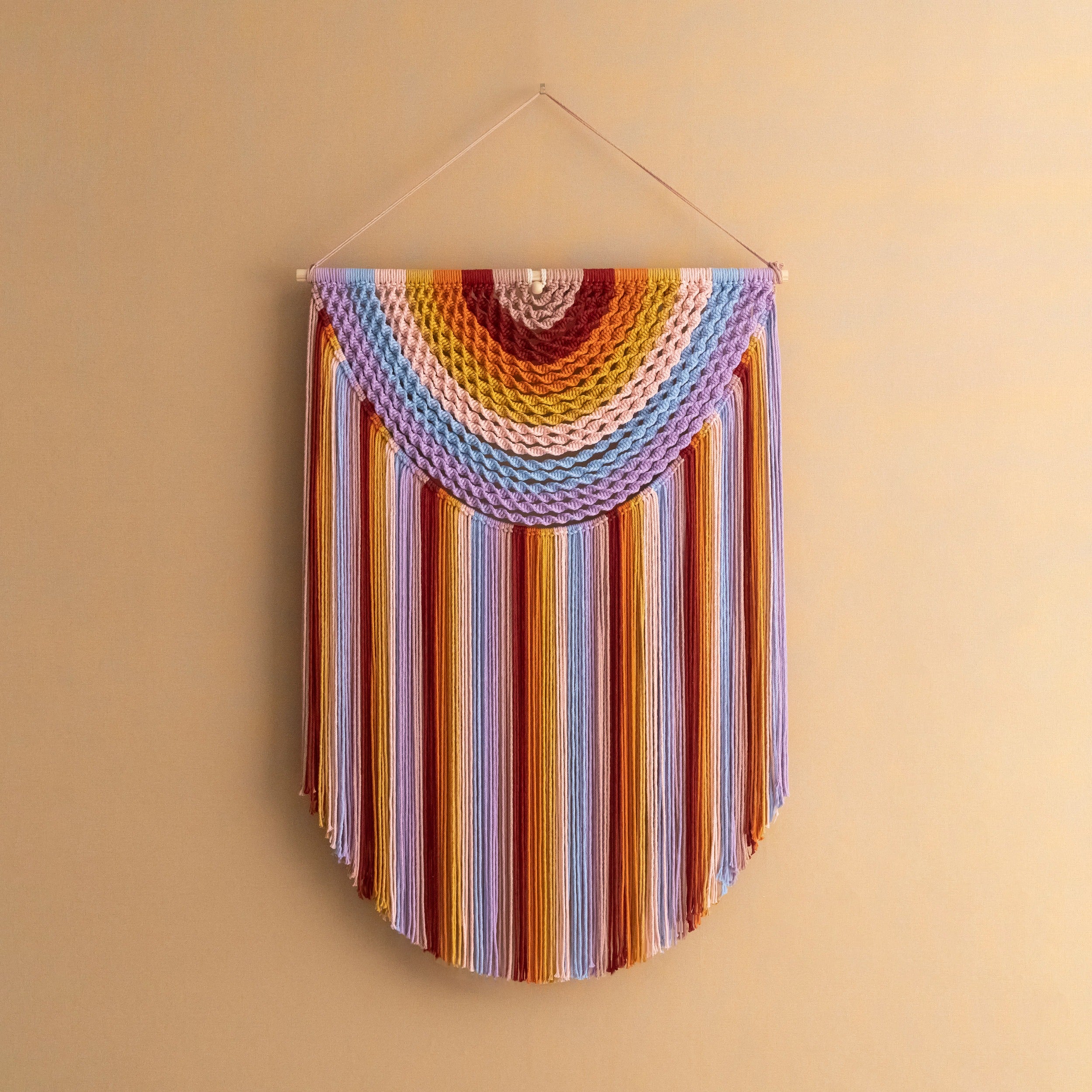Large Macrame Wall Hanging For Cozy Boho Home Decoration