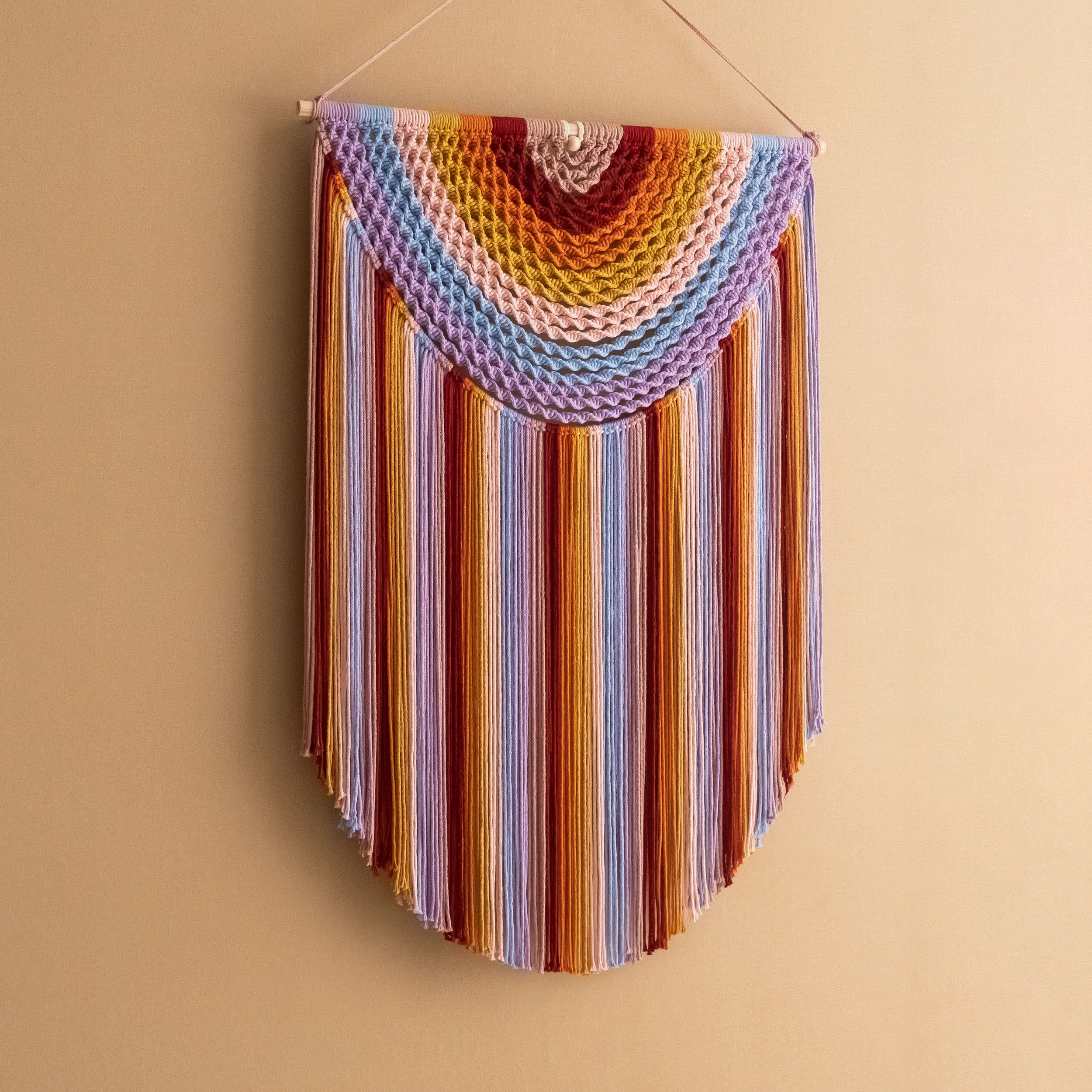 Large Macrame Wall Hanging For Cozy Boho Home Decoration