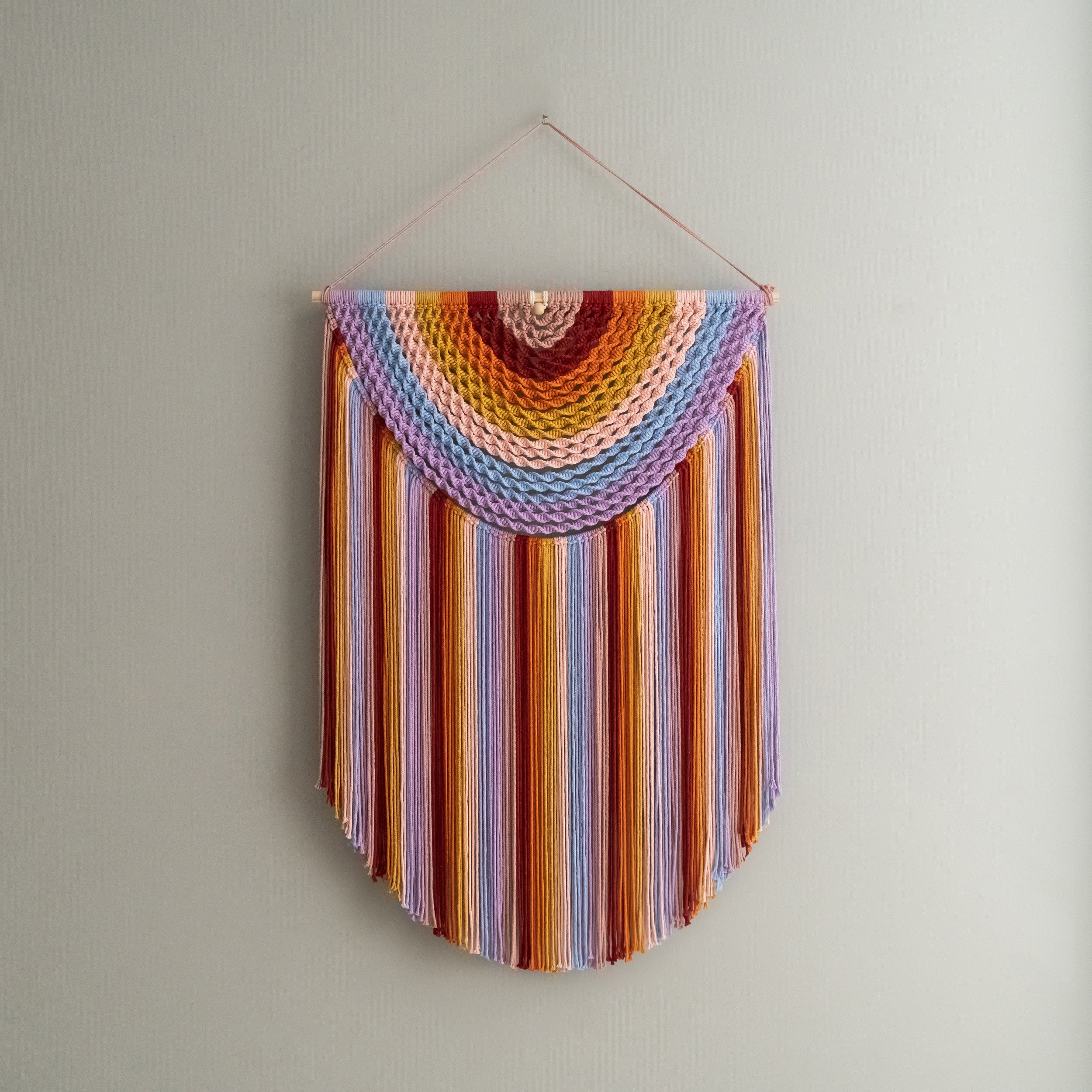 Large Macrame Wall Hanging For Cozy Boho Home Decoration