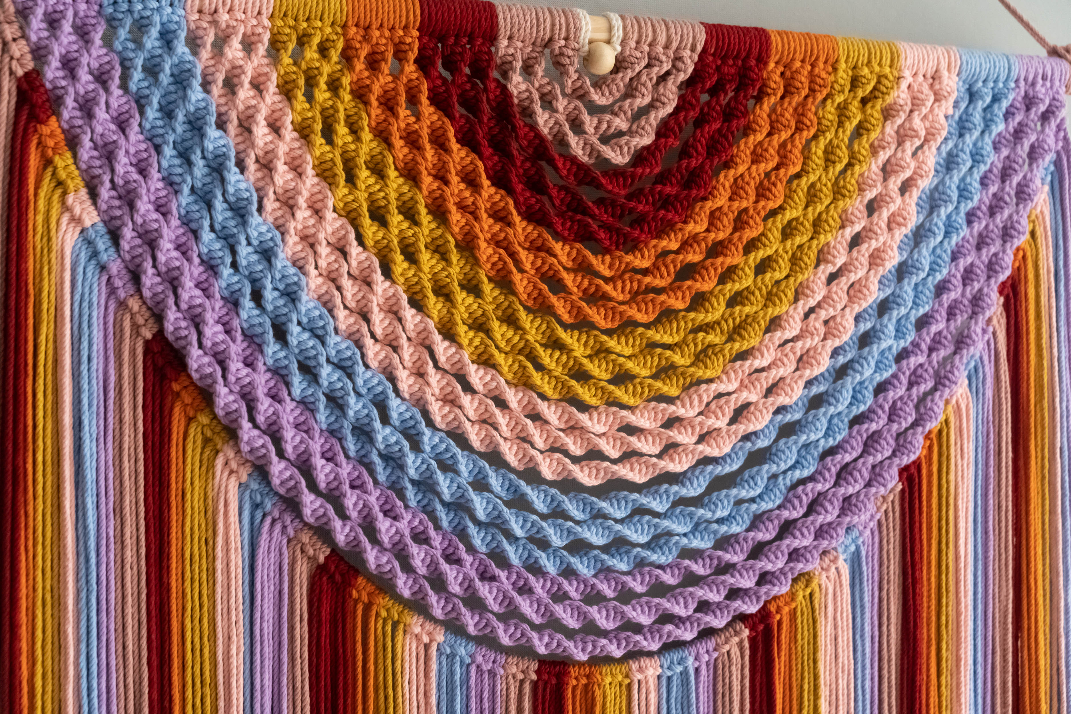 Large Macrame Wall Hanging For Cozy Boho Home Decoration