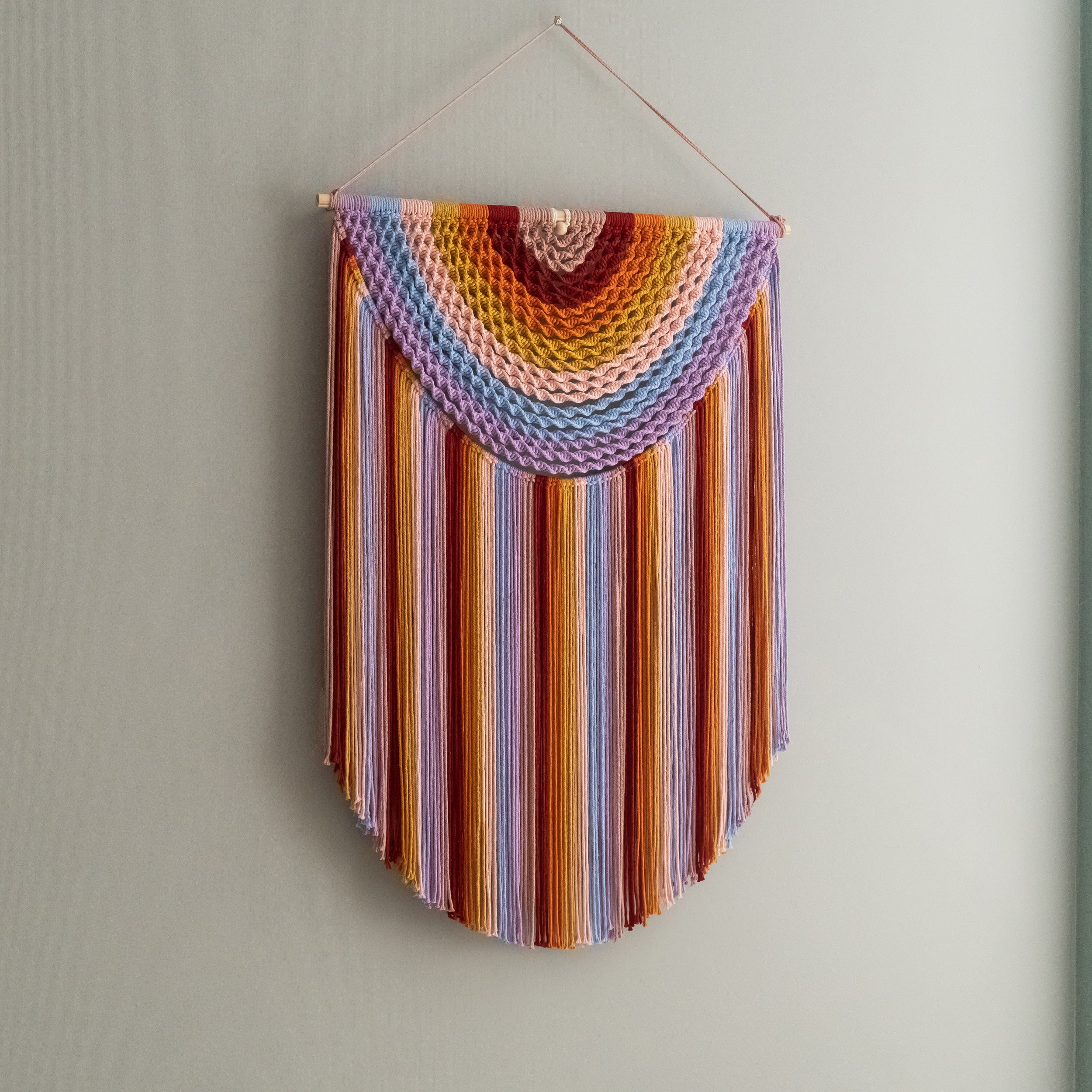 Large Macrame Wall Hanging For Cozy Boho Home Decoration