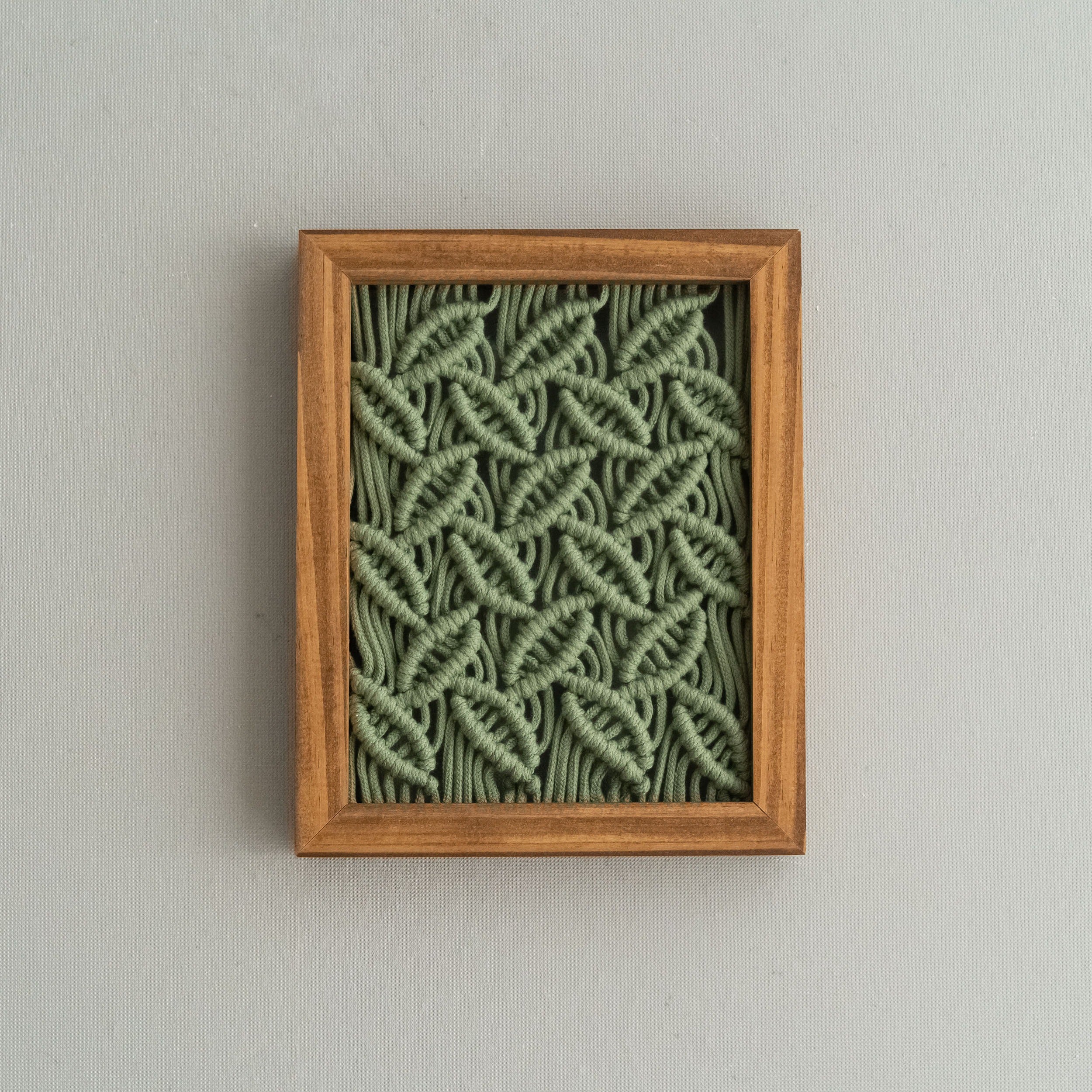 Framed Macrame Wall Hanging Decor For Cozy Modern Home Styling