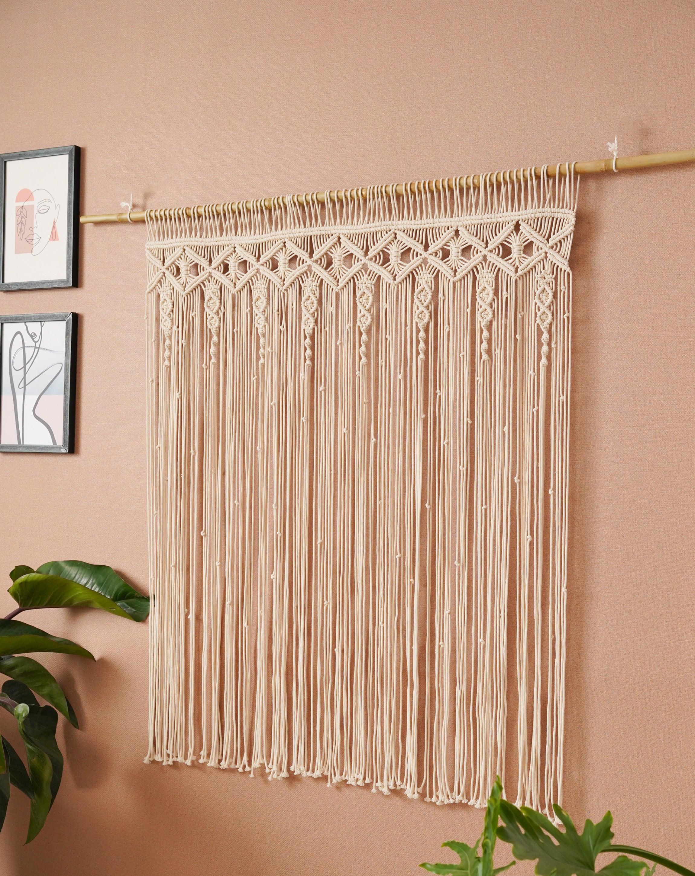 Macrame Curtain For A Cozy Boho Wall Hanging Decoration