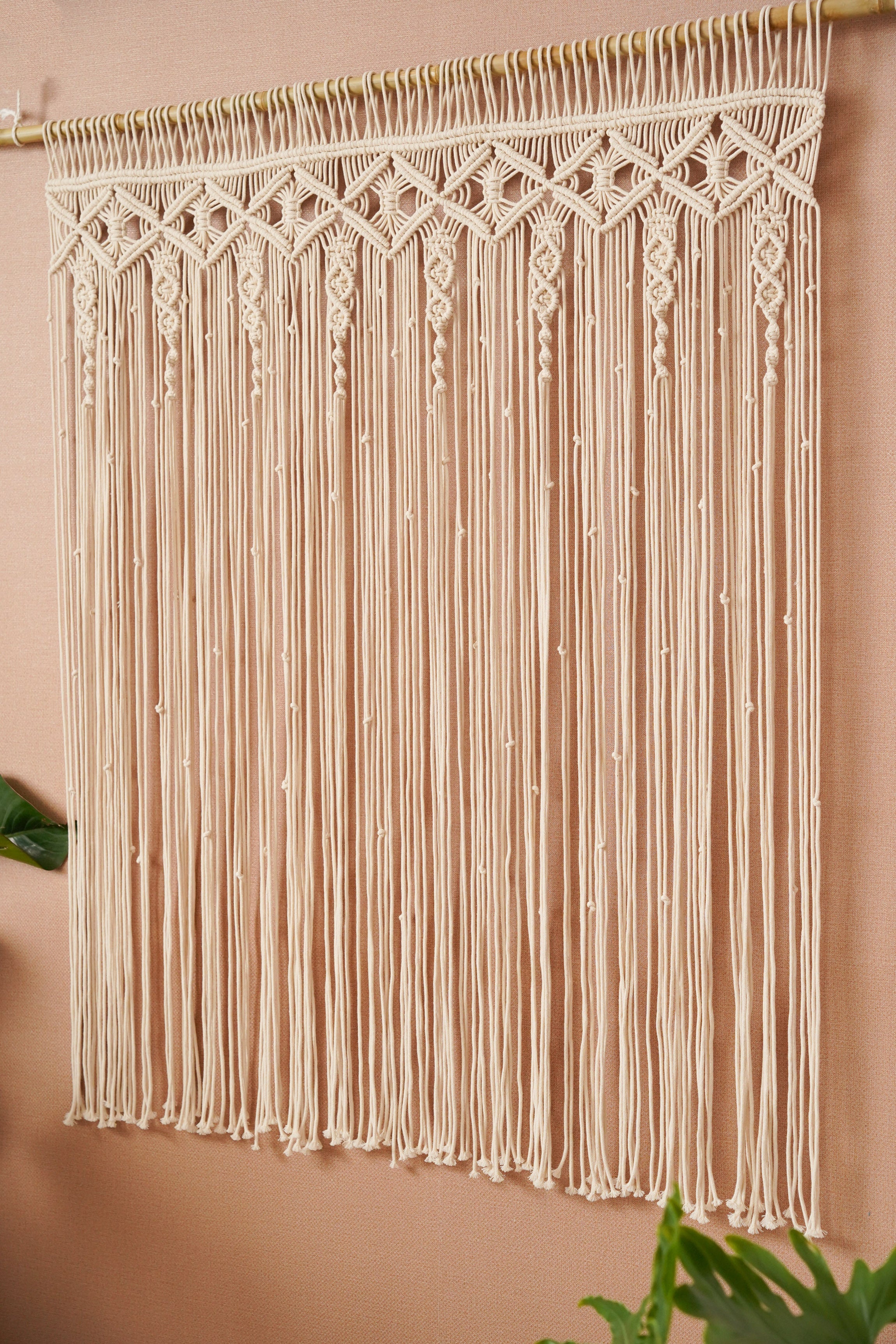 Macrame Curtain For A Cozy Boho Wall Hanging Decoration