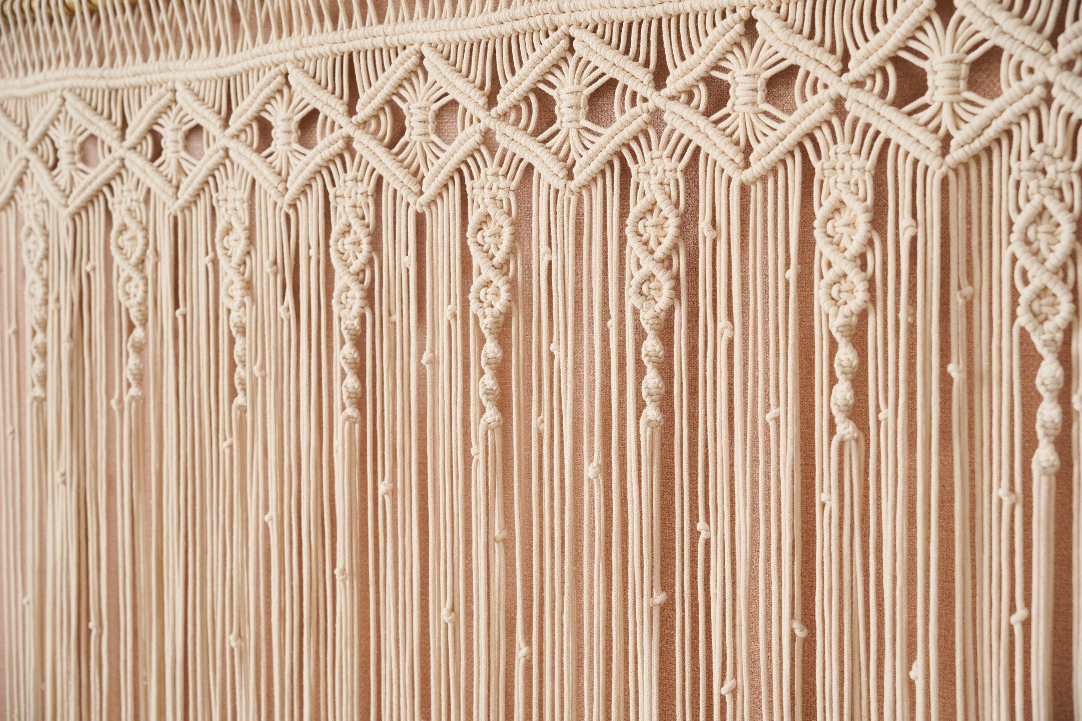 Macrame Curtain For A Cozy Boho Wall Hanging Decoration