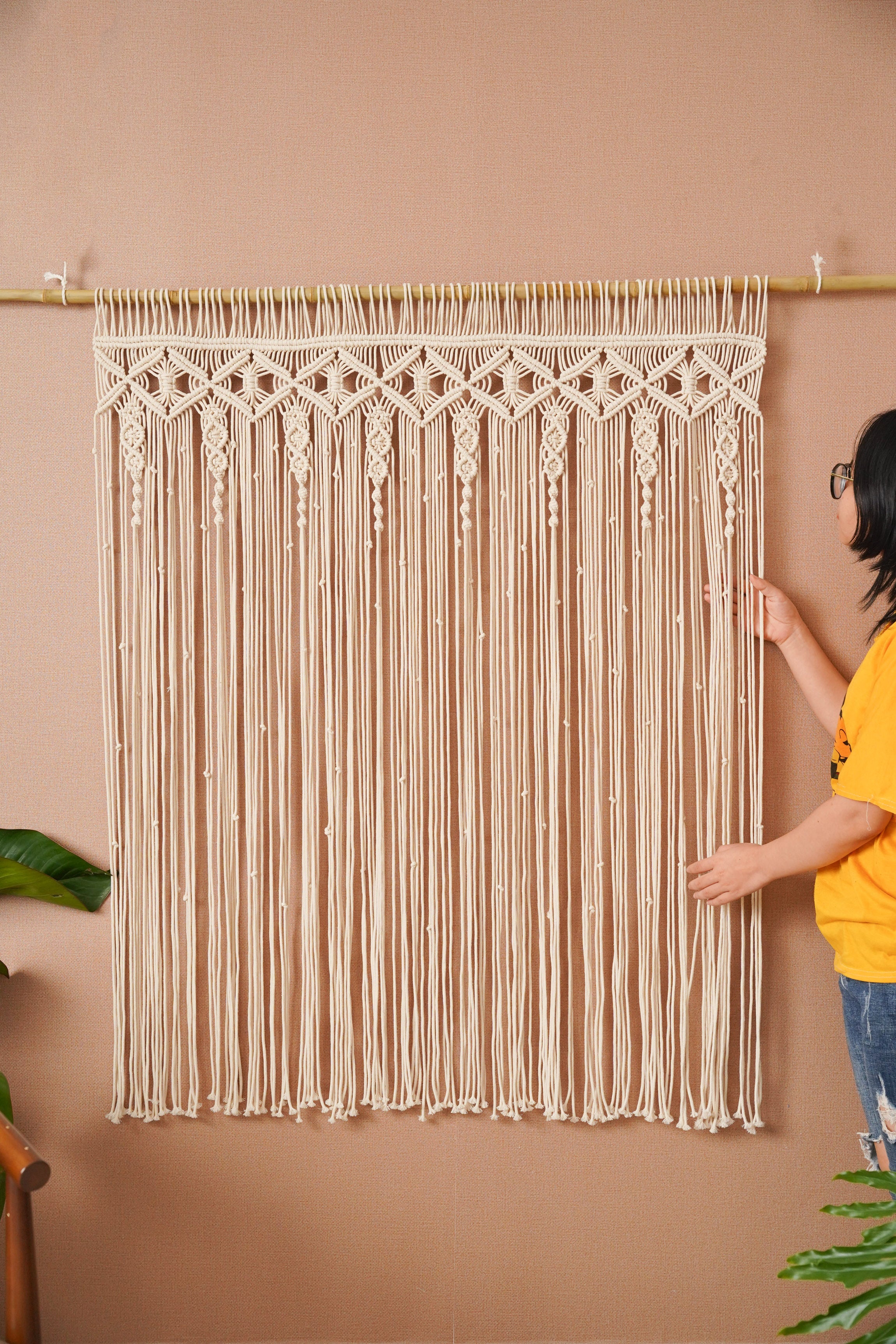 Macrame Curtain For A Cozy Boho Wall Hanging Decoration