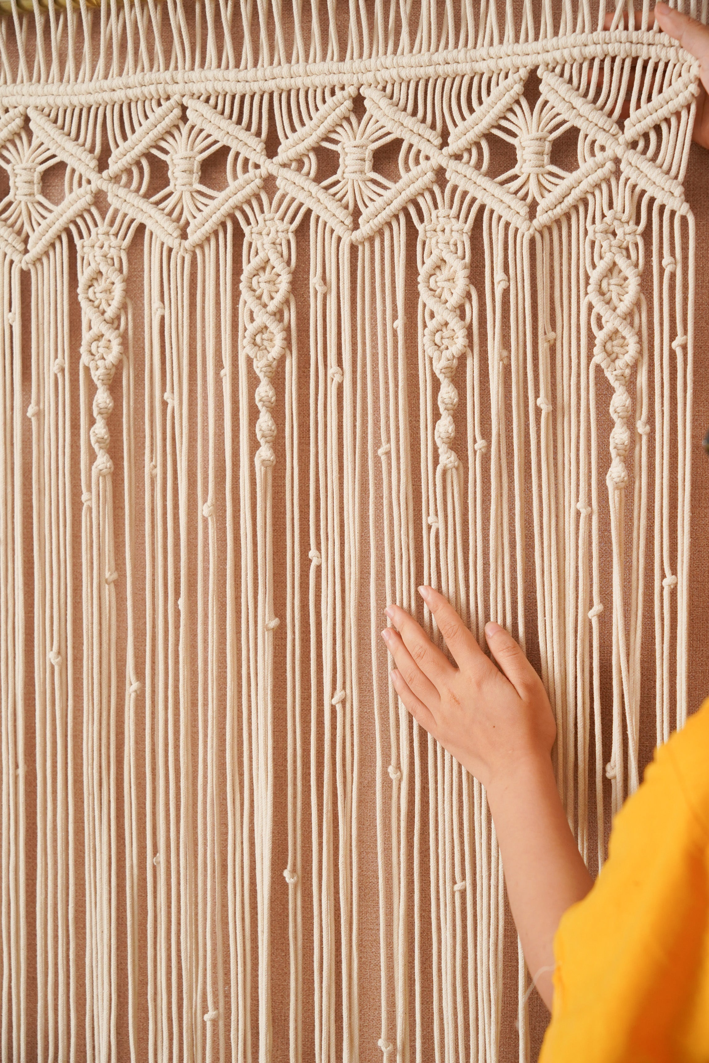 Macrame Curtain For A Cozy Boho Wall Hanging Decoration