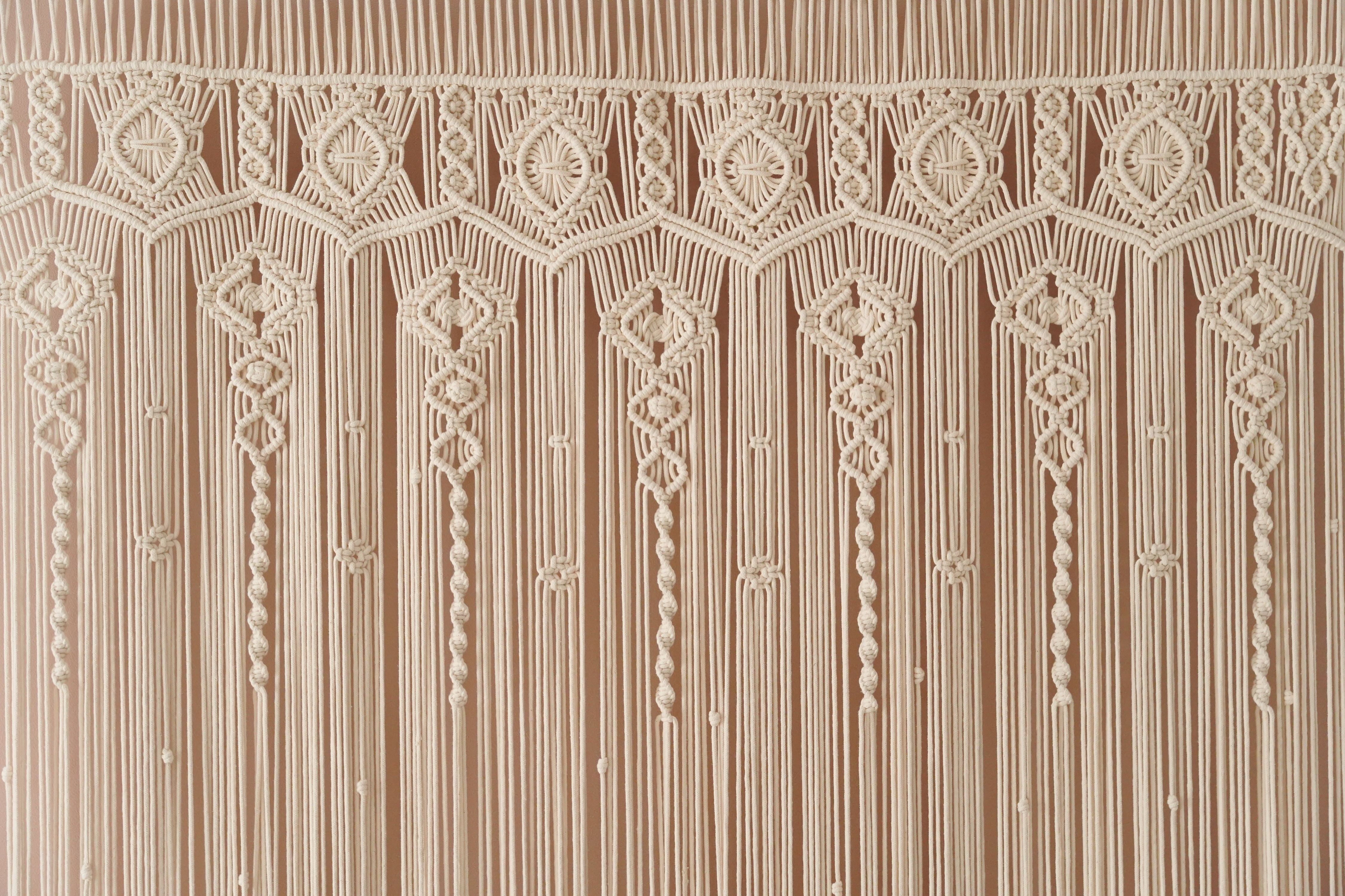 Macrame Curtain For A Cozy Boho Wall Decor Accent