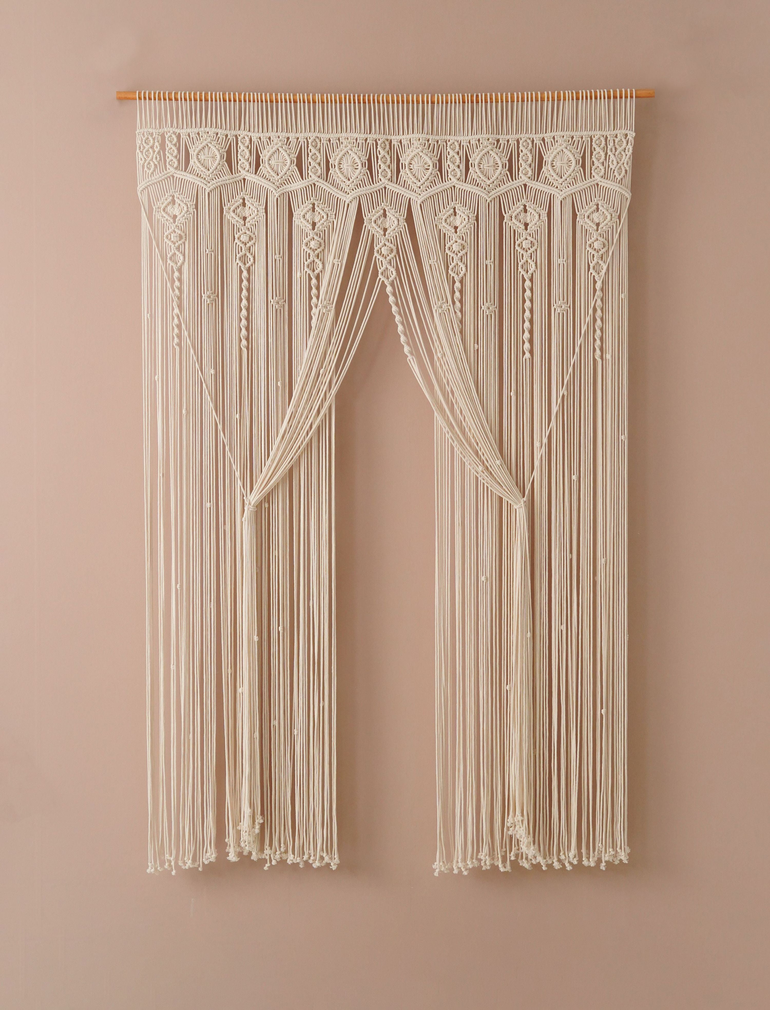 Macrame Curtain For A Cozy Boho Wall Decor Accent