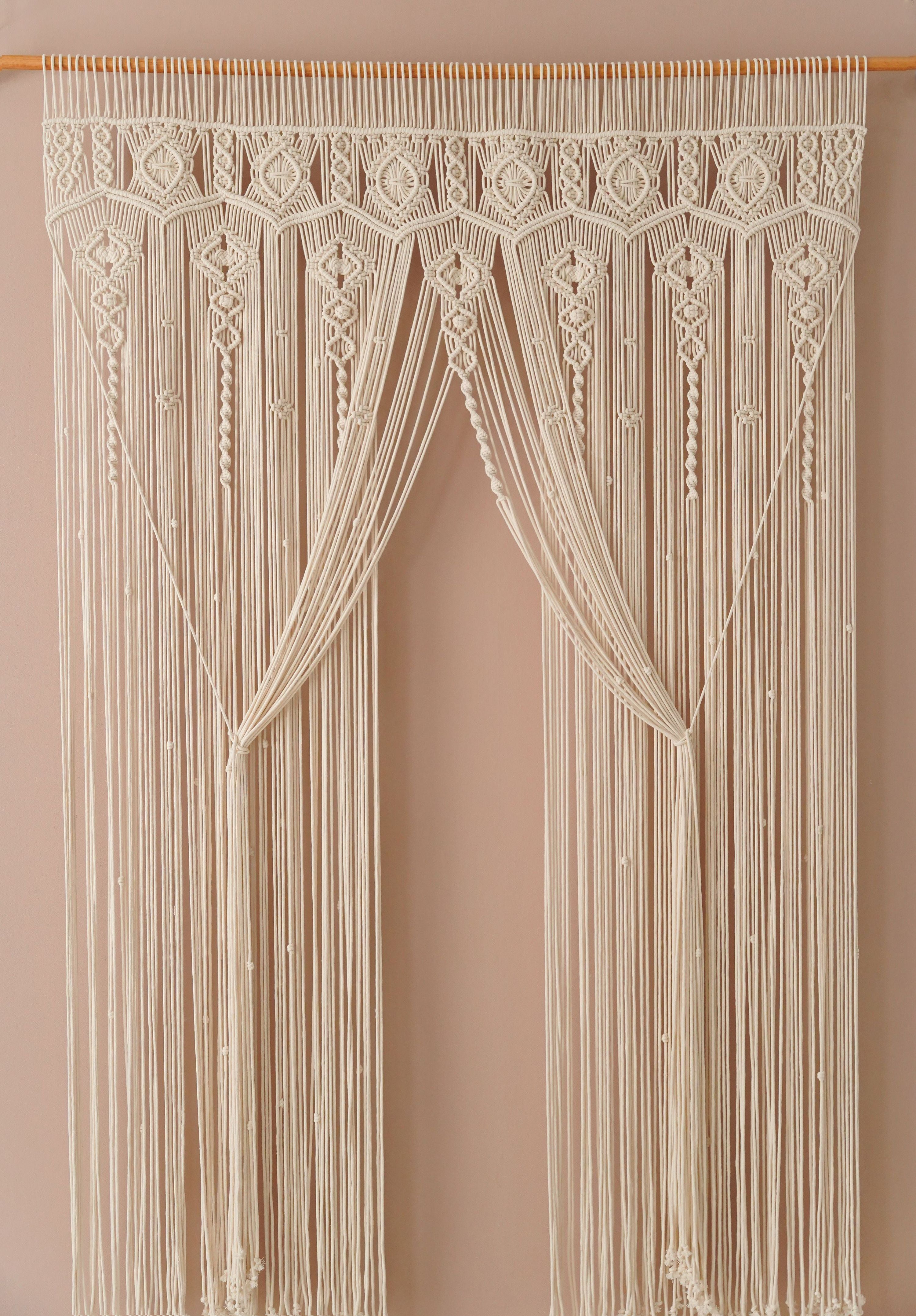 Macrame Curtain For A Cozy Boho Wall Decor Accent