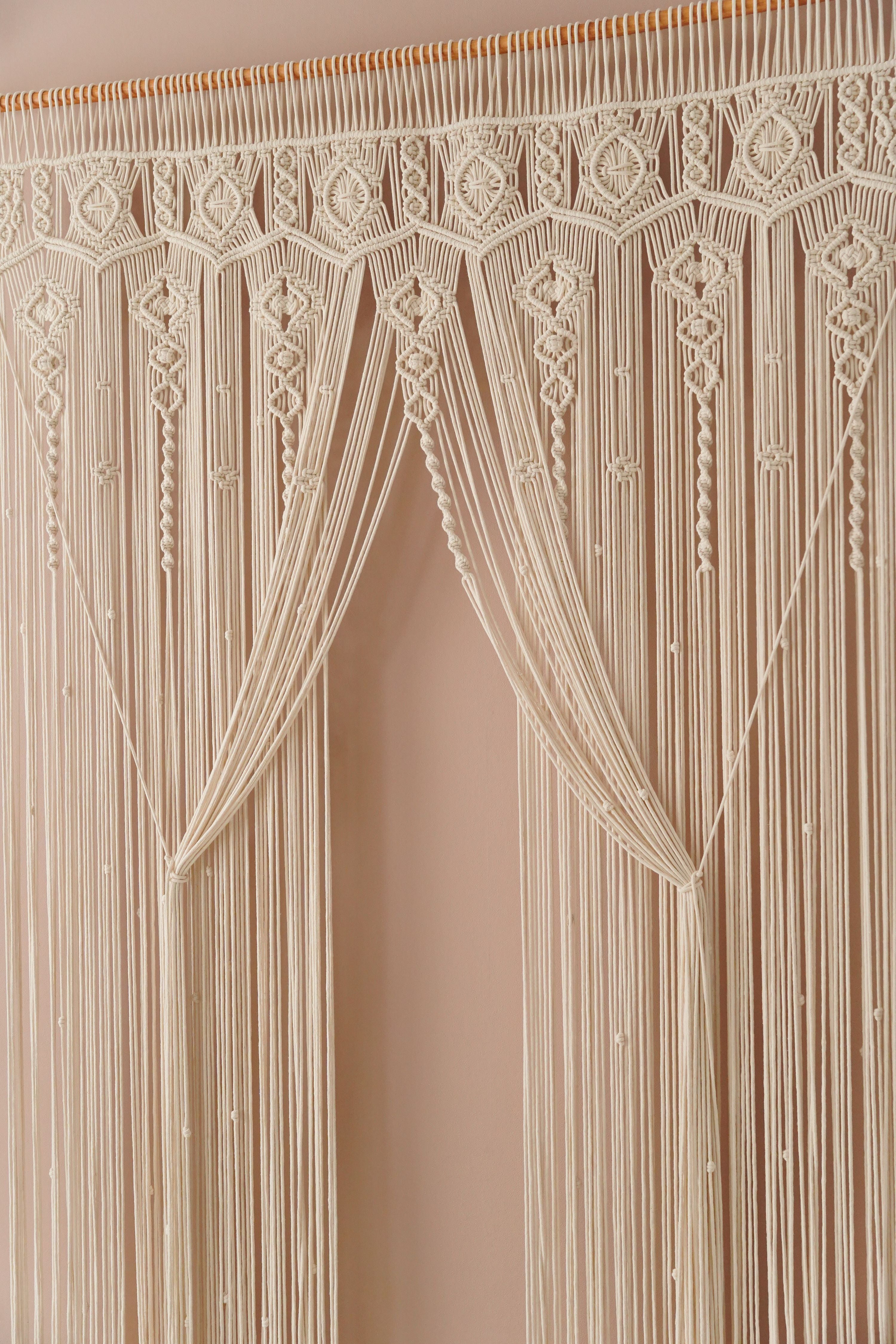 Macrame Curtain For A Cozy Boho Wall Decor Accent