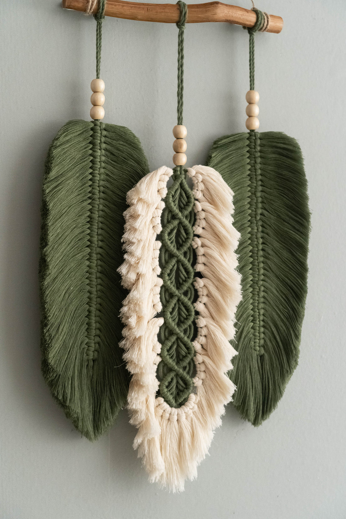 Macrame Leaf Wall Hanging For Boho Home Decoration Accent