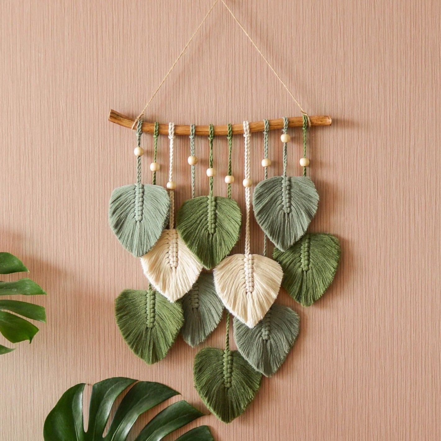 Leaves Wall Hanging for Boho Wall Display