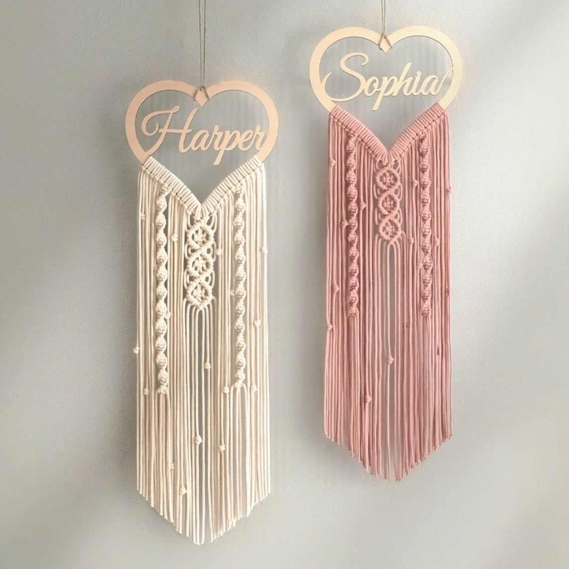 Personalized Name Sign Macrame Wall Hanging for Unique Home Decor