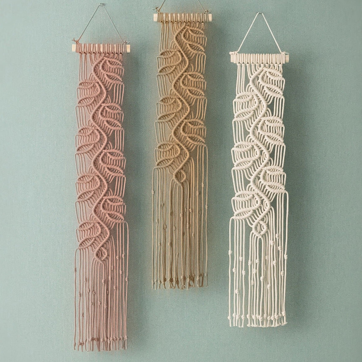 Macrame Leaf Minimal Wall Hanging For Boho Home Decor
