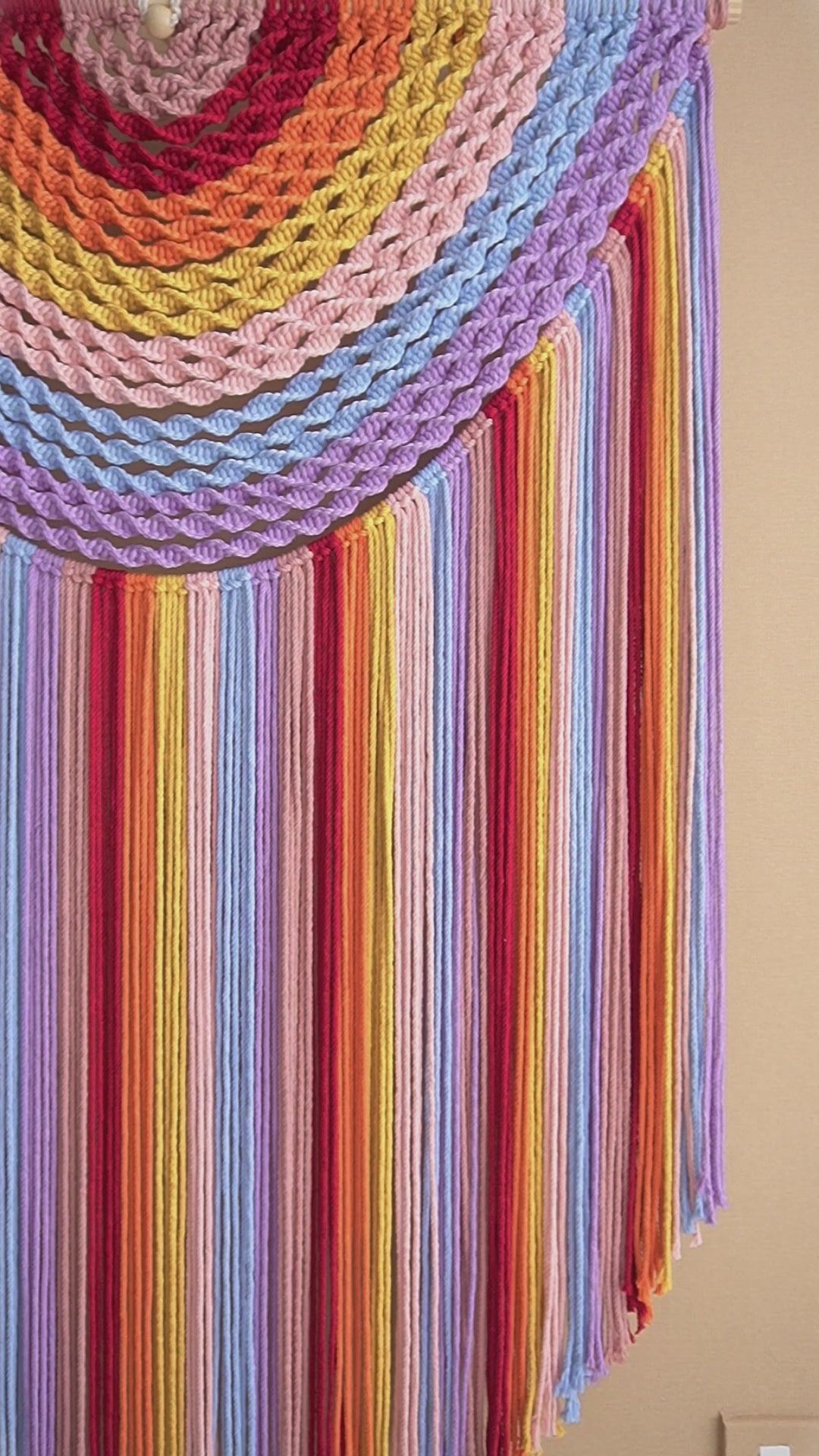 Large Macrame Wall Hanging For Cozy Boho Home Decoration